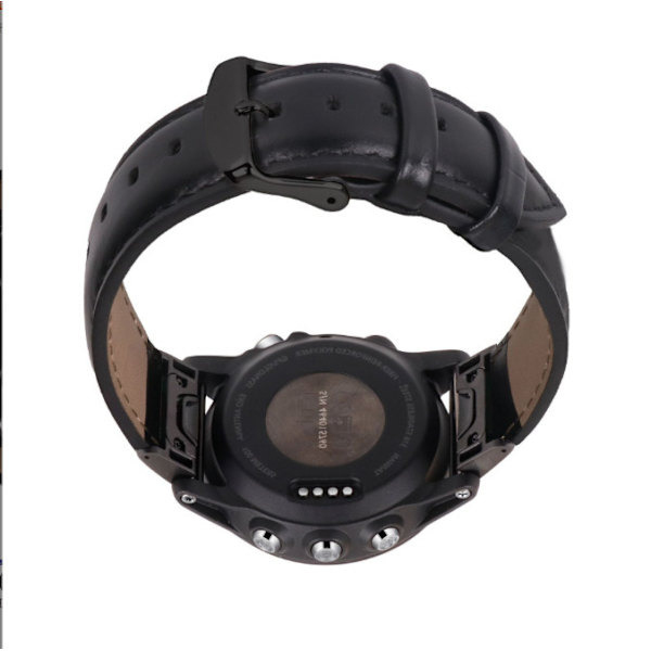 Ægte læderurrem til Garmin Fenix 7S/6S/5S - Quick Release Sort 20 mm Sort