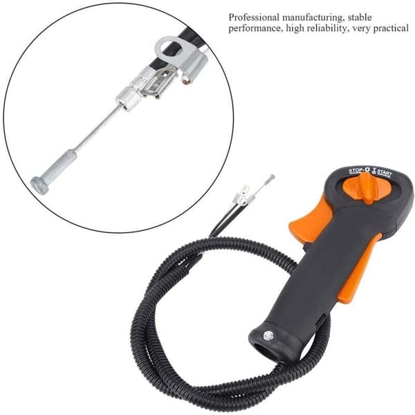 Gasshåndtakskontroll Erstatning for Stihl FS120 FS200 FS250 Gresstrimmer Gassbryter