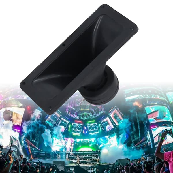 High-Sensitivity Horn Tweeter, Dual-Driven Ceramic Piezo Horn Tweeter with Frequency Range 2.2K-27KHz, 4-8 Ohm Impedance Upgrade Optimization for