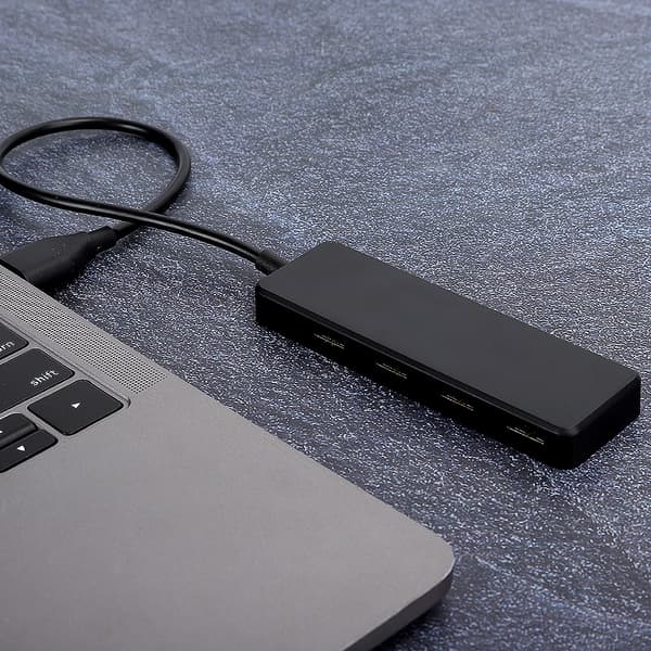 High-Speed USB 3.0 4-Port Ultra-Thin Portable Splitter