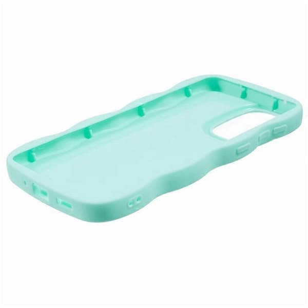 Compatible Case for Samsung Galaxy A16 4G / 5G TPU Protective Phone Case Unique Wavy Frame LightGreen LightGreen