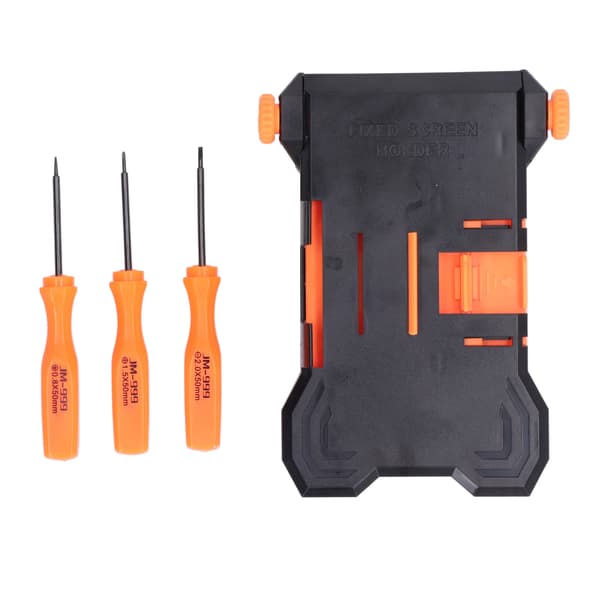 ABS Folding PCB Fixture Phone Repair Holder with 3pcs Screwdriver Tool Set Maintenance Kit