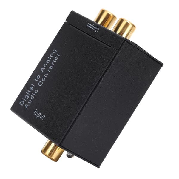 Digital til Analog Lydkonverter USB Svart Aluminiumslegering Adapter DC 5V 1A