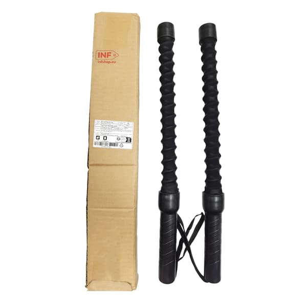 Ropeless Battle Rope Training Kit - Black (Pair) for Strength and Cardio: Full Body Workout, Space-Saving Design, Enhanced Grip