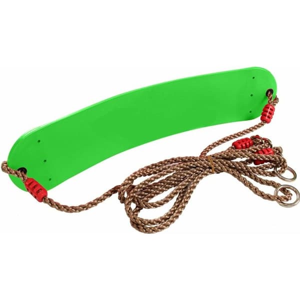 Barnsitsgunga med rep, flexibelt EVA-material, 66x14cm, maxlast 150kg (grön)