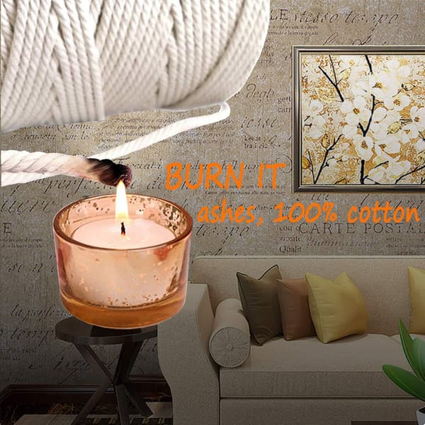 Soft and Durable Macrame Yarn for Craft Projects, Easy-to-Work Unbleached Cotton Rope, Creativity Endless Possibilities with Quality Cotton