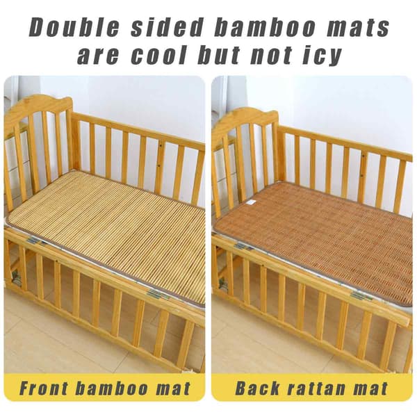 Bamboo Mat for All-Day Comfort, Foldable Design with Natural and Eco-Friendly Construction, Smooth Cooling Pad for Sofa, Bed, Floor