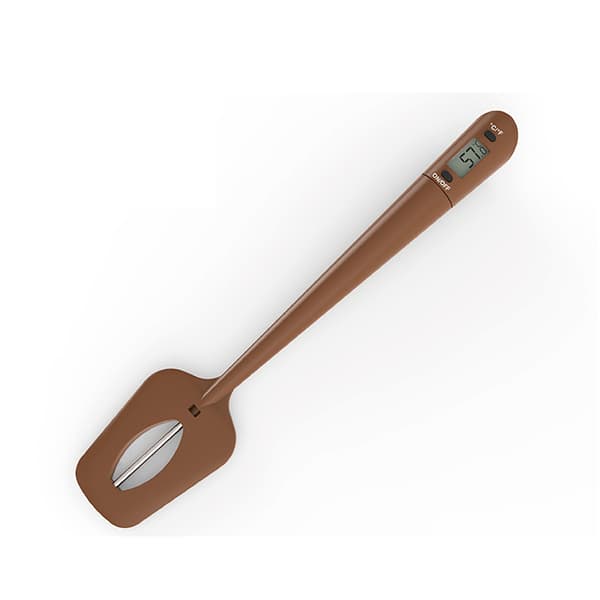 Digital Food Thermometer Spatula for Cooking and Baking Brown