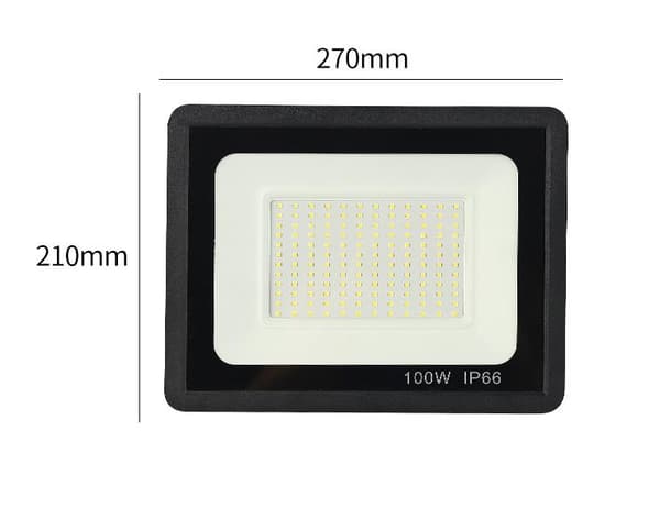 Ulkona LED-kohdevalo Vedenpitävä Kohdevalo - 100W, 270*210mm, 1kpl