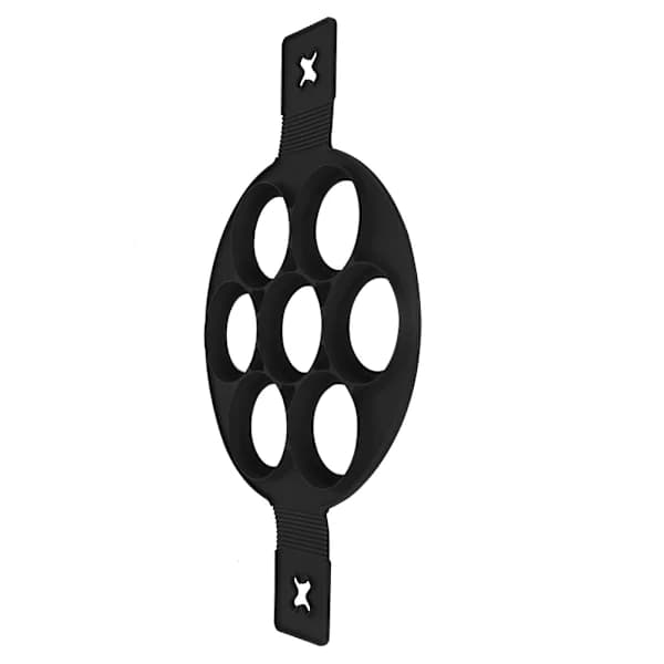 Non-stick silikon egg- og pannekakeform med håndtak - DIY bakeverktøy for enkel matlaging