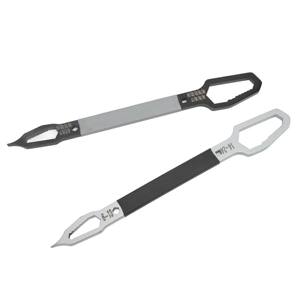2 Pcs. Wrench 6-24mm Double-Ended Self-Tightening Multifunctional Hand Tool Set for Repair