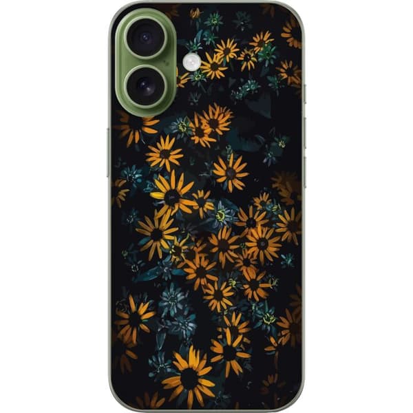 Kompatibelt mobildeksel til Apple iPhone 17 Blomster