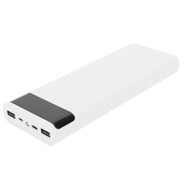 Lett 8 x 18650 Batterioppbevaringsboks DIY Bærbar Powerbank Jacking Tilbehør hvit