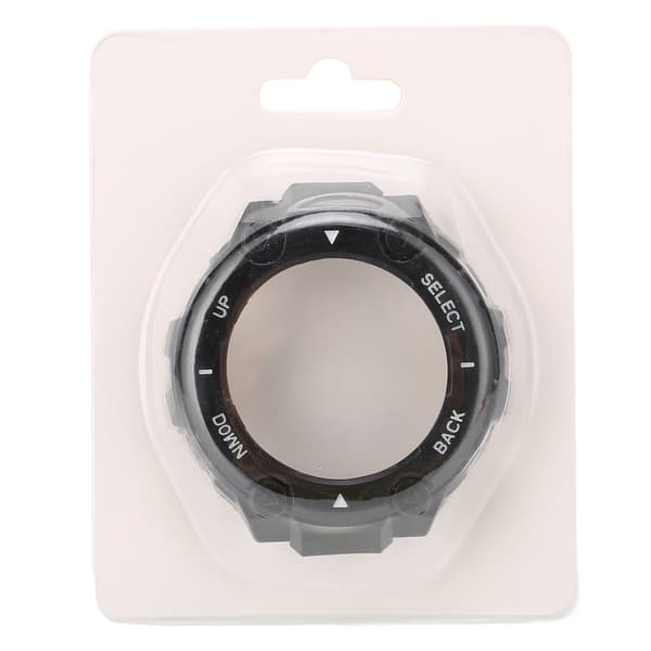 Amazfit TRex Watch Edge Bumper Protective Shell Ram - Sort skal med hvidt ord