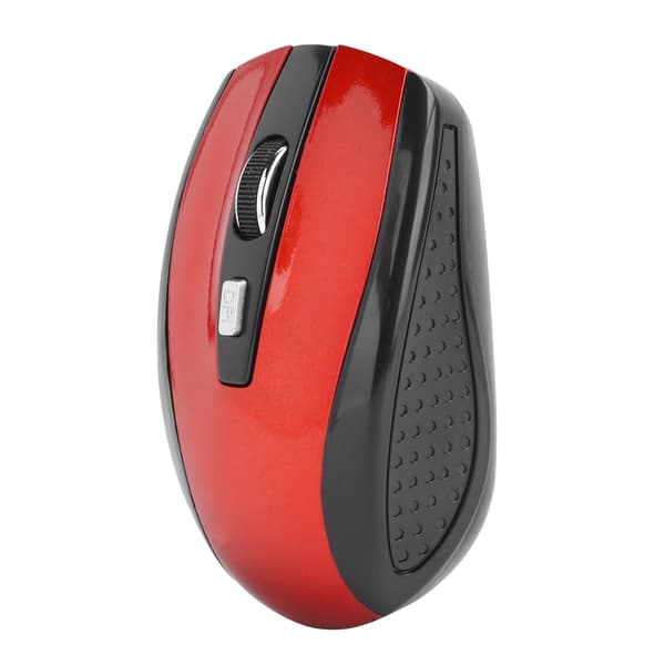 Wireless Mouse Notebook Computer Optical Gaming Accessories with Adjustable DPI 250Hz Red