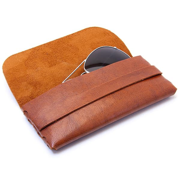 Luxury Glasses Case / Sunglasses Case with Lid - Multiple Colors Brown
