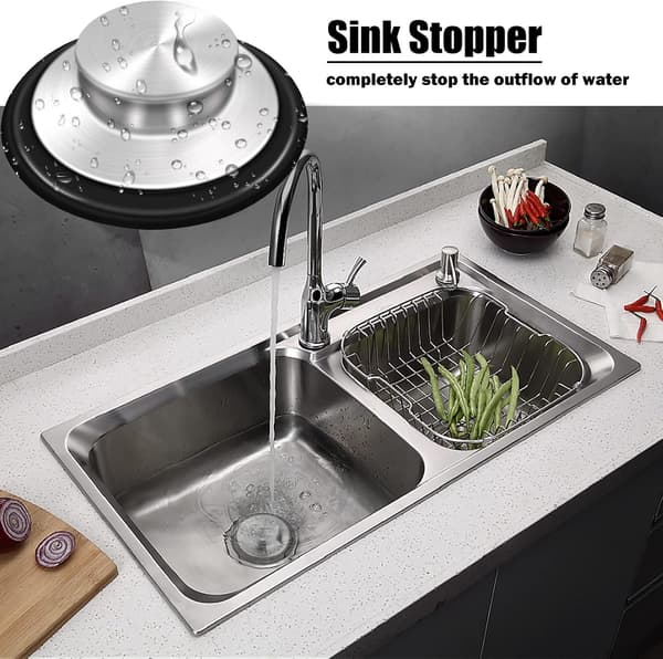 Vaskprop 8,5 cm Køkkenaffaldskværn i rustfrit stål Vaskprop til Insinkerator Kitchenaid Waste King Kohler