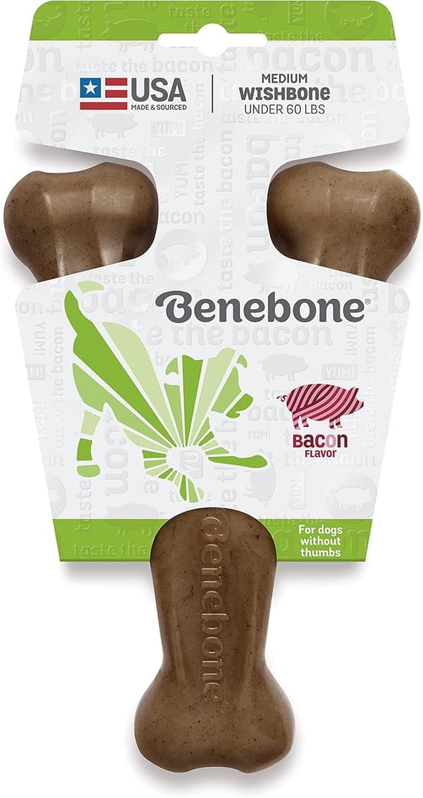 Durable chew toy for dogs with strong chewing behavior, real flavors