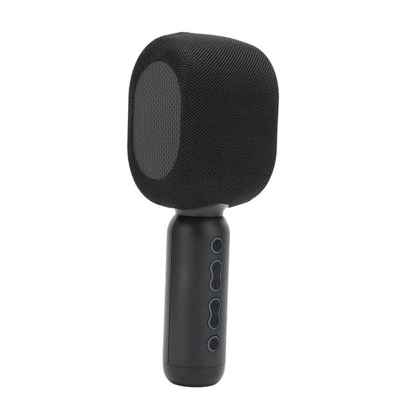 Wireless Microphone HiFi Dual Speakers Portable Handheld Bluetooth 5.0 Mic with Cool Light and 5 Voice Changing Effects