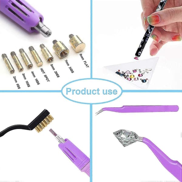 Strassapplikator, Bedazzled Kit med Strass DIY Hotfix