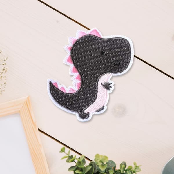 9 stk dinosaur-lapper til å sy på, strykemerker, broderte lapper til klær