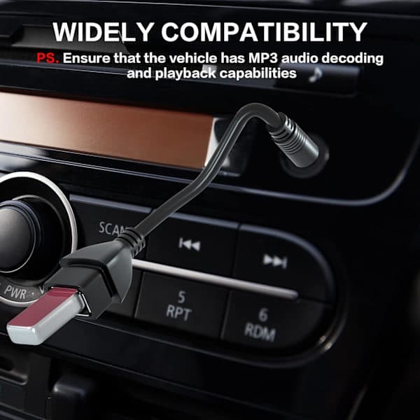 USB til 3,5 mm Jack Adapter - USB 2.0 til Han Stereo Lyd Jack, 2 stk. til PC & Enheder