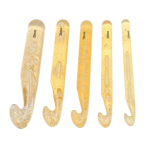 Giant Crochet Hook for Chunky Yarn, Large Crochet Hooks with Extra Long Big Design, Jumbo Plastic Crochet Hook Smooth Drainage