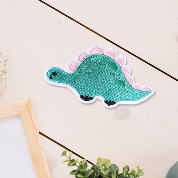 9 stk dinosaur-lapper til å sy på, strykemerker, broderte lapper til klær