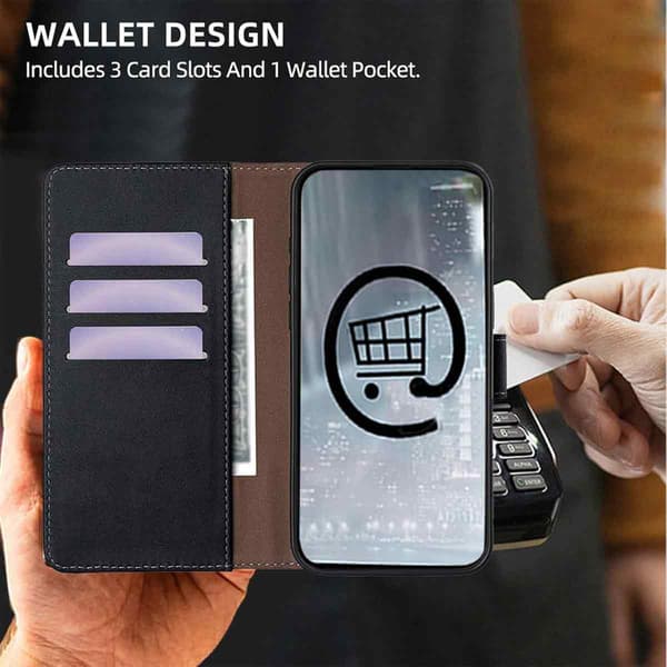 Samsung Galaxy S22 Ultra Cover / Magnetisk Cover 2 i 1 - Vælg Farve! Sort