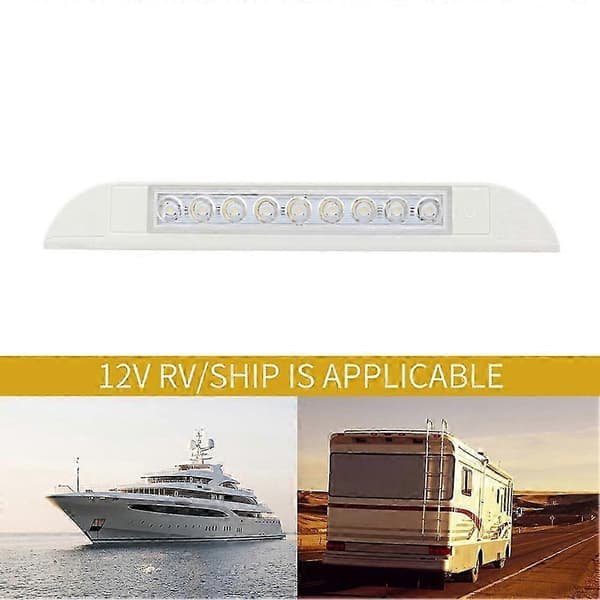 Vandtæt LED-striplampe til campingvognseksteriør, 9 LED, 12V 24V, markiselampe