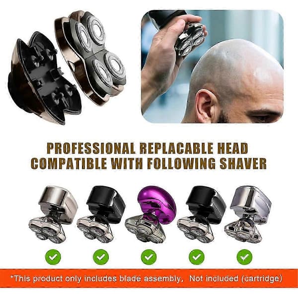 Udskiftningsbarberhoveder til Pitbull Gold PRO Silver PRO Diamond PRO - 2-pak professionelle barberhoveder