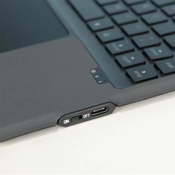 Black Bluetooth Keyboard Case with Mouse Compatible with Samsung Galaxy Tab A8 10.5 inch X200/X205