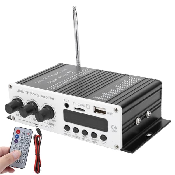Compact Multimedia Amplifier, Hi-Fi Stereo Bluetooth Audio Amplifier for Seamless Entertainment