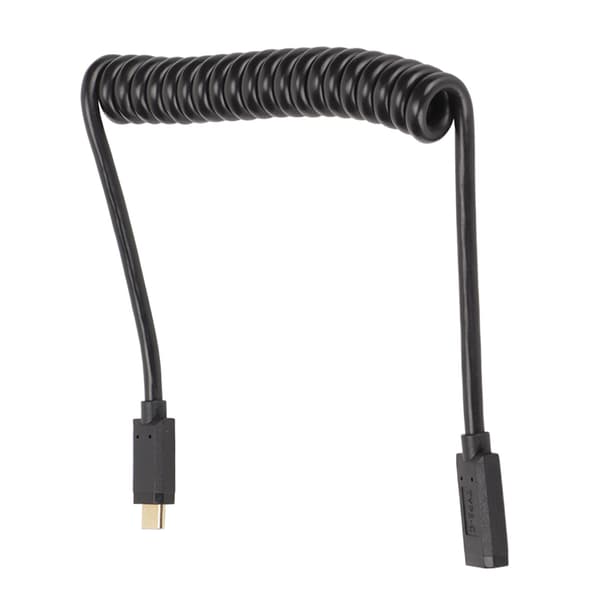 USB C-kabel USB C hunn til USB C hann 4K 60hz 3A hurtiglading 10Gbps 1.2m spiraldesign USB C strømkabel hunn til hann rett hode