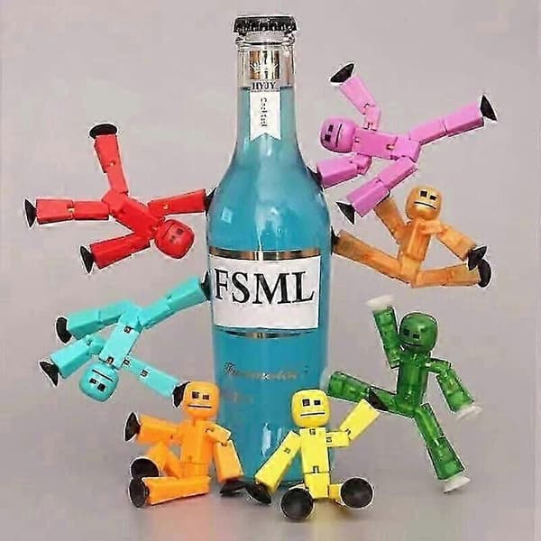 Skurkar & Väktare - av Stikbot - Stop Motion Action Leksak med Sugpropp.