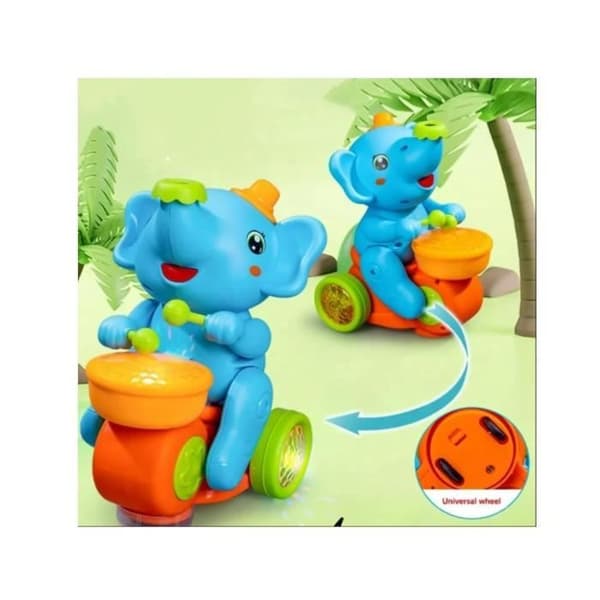 Elephant Toy - Unspecified - Floating Ball - LED Lights - Music Toy - Motion Detector[YJD] Orange Orange