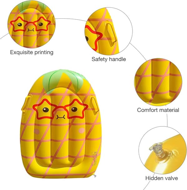 Inflatable Bodyboard - PVC, Portable, Durable - for Children - 62CM