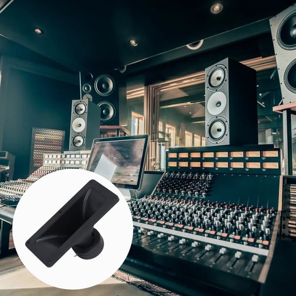 High-Sensitivity Horn Tweeter, Dual-Driven Ceramic Piezo Horn Tweeter with Frequency Range 2.2K-27KHz, 4-8 Ohm Impedance Upgrade Optimization for