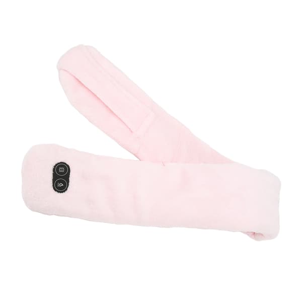 Intelligent USB Heated Scarf with Massage Function for Men and Women Daily Use Pink