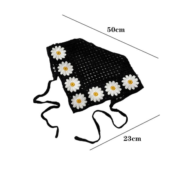 Trekantshæklede Bandana Hårbånd
