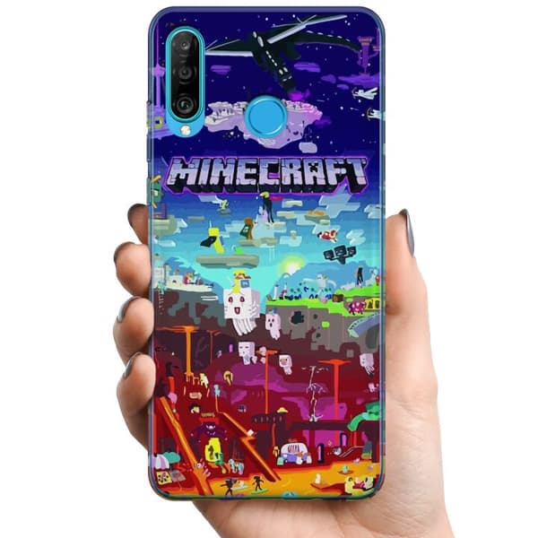 Compatible Mobile Case for Huawei P30 lite MineCraft