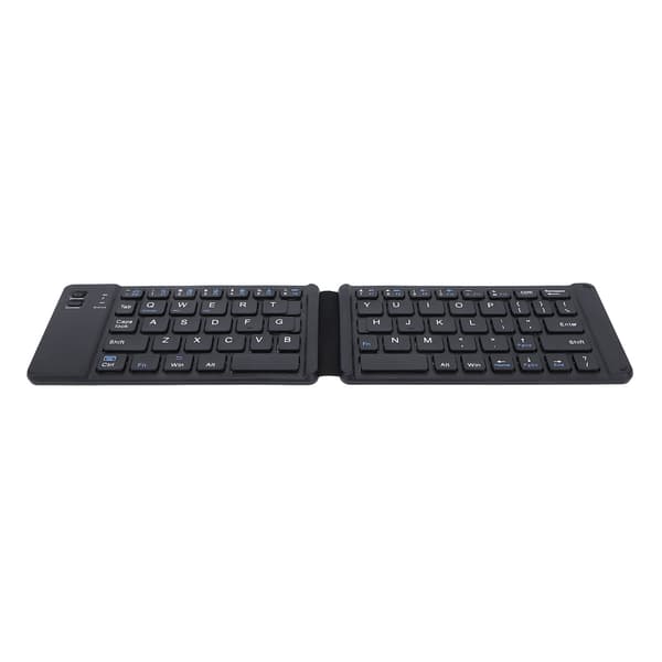 Foldable Keyboard BT3.0 Fast Typing Silent 120mAh Battery Compact Size Wide Compatibility Mini Wireless Keyboard Black