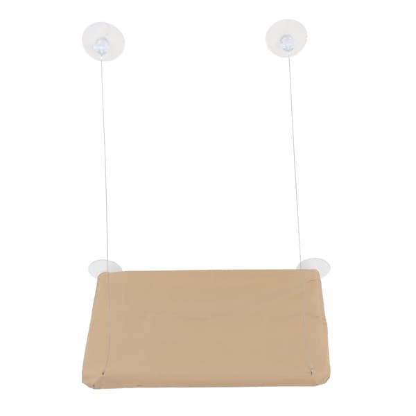 Cat Window Perch Window Mounted Bed Suction Cup Hammock Space Saving Removable Washable Pet Lounger Khaki