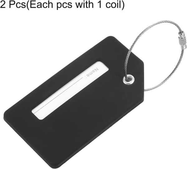 Silikone bagagemærker 3,6\"x2\" Kuffertidentifikationsetiketter Initialbogstav G Sort 3,6\" 2\"