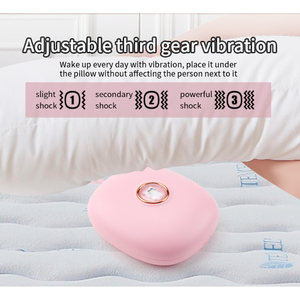 Vibrating Alarm Clock with Snooze Function Purple