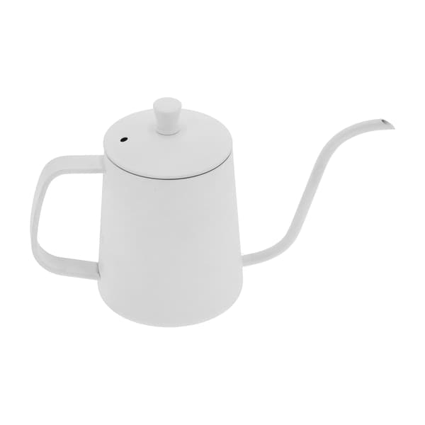 350 ml Svanhals Kaffekande 304 Rustfrit Stål Lang Tud Tekande til Hjem Køkken Kontor Hotel Hvid