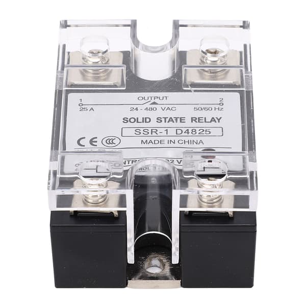 DC AC Solid State Relay Fast Switch Antivibration Flame Retardant SSR Module 25A 24-480VAC