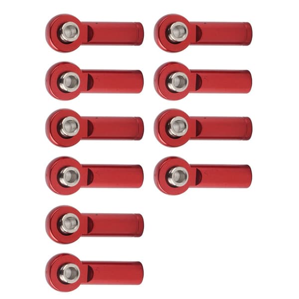 10 stk M4 gjenget endeledd i legering for 1/10 modell RC-bil