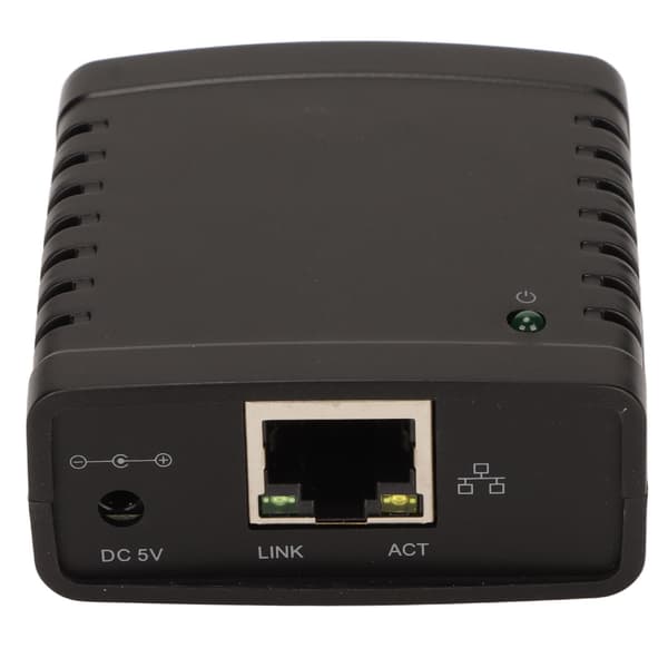 USB Print Server - High-Speed TCP/IP LPR Print Server with 10Mbps/100Mbps LAN Port and Wireless USB Extension Splitter - US Plug (100-240V)