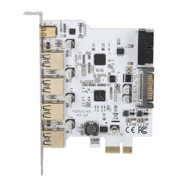 PCI-E till USB 3.0 4-portars typ C-adapterexpansionskort